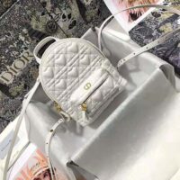 Dior Women Mini Dioramour Dior Backpack Latte Cannage Lambskin with Heart Motif (1)