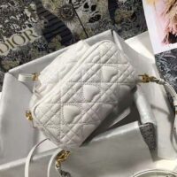 Dior Women Mini Dioramour Dior Backpack Latte Cannage Lambskin with Heart Motif (1)