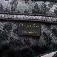 Dior Women Saddle Bag Gray Mizza Embroidery (1)