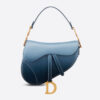 Dior Women Saddle Bag Indigo Blue Gradient Calfskin