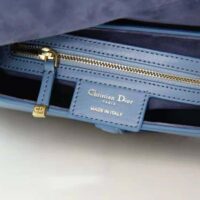 Dior Women Saddle Bag Indigo Blue Gradient Calfskin (1)