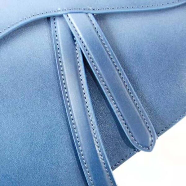 Dior Women Saddle Bag Indigo Blue Gradient Calfskin (5)