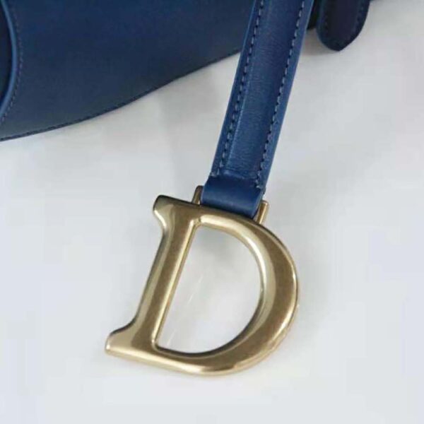 Dior Women Saddle Bag Indigo Blue Gradient Calfskin (8)