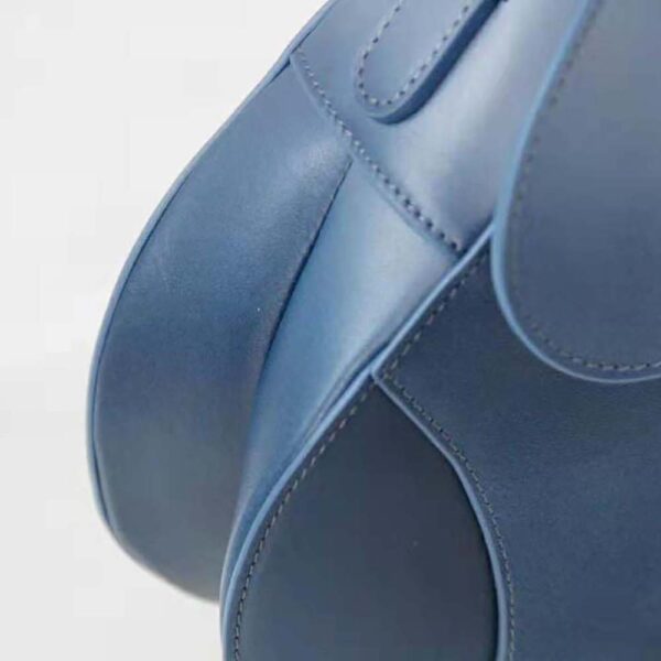 Dior Women Saddle Bag Indigo Blue Gradient Calfskin (9)