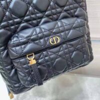 Dior Women Small Dior Backpack Black Cannage Lambskin (1)