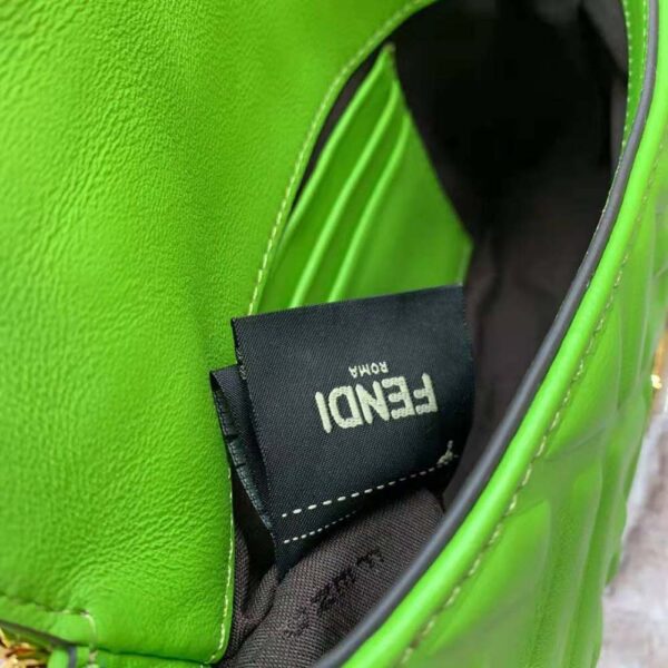 Fendi Women Baguette Soft Nappa Leather Bag-green (10)