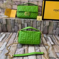 Fendi Women Baguette Soft Nappa Leather Bag-green (1)