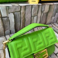 Fendi Women Baguette Soft Nappa Leather Bag-green (1)