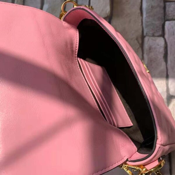 Fendi Women Baguette Soft Nappa Leather Bag-pink (9)