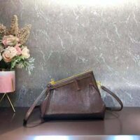 Fendi Women First Small Dark Brown Python Leather Bag (1)