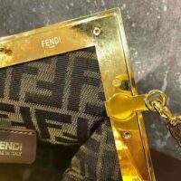 Fendi Women First Small Dark Brown Python Leather Bag (1)