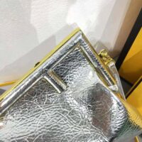 Fendi Women First Small Silver Laminated Leather Bag (1)