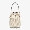 Fendi Women Mon Tresor Beige Leather Mini-Bag