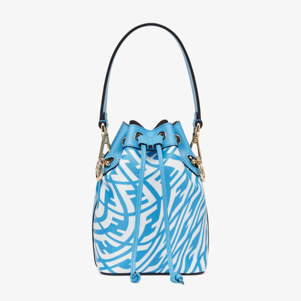 Fendi Women Mon Tresor Glazed Canvas Mini-Bag-blue (1)