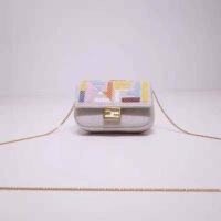 Fendi Women Nano Baguette Charm Beige Canvas Charm (1)