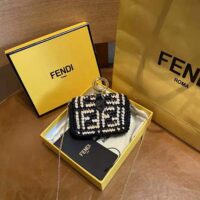 Fendi Women Nano Baguette Charm Black Raffia Charm (1)