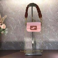 Fendi Women Nano Baguette Charm Lilac Nylon (1)