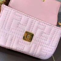 Fendi Women Nano Baguette Charm Lilac Nylon (1)