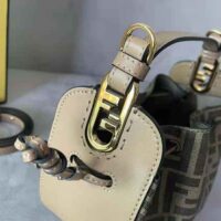 Fendi Women Pomodorino Brown FF Fabric Mini-Bag (1)