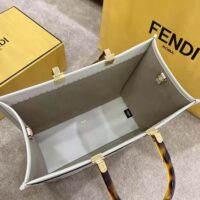 Fendi Women Sunshine Medium Leather Shopper-white (1)