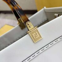 Fendi Women Sunshine Medium Leather Shopper-white (1)