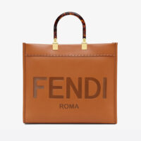 Fendi Women Sunshine Medium Leather Shopperbrown (1)