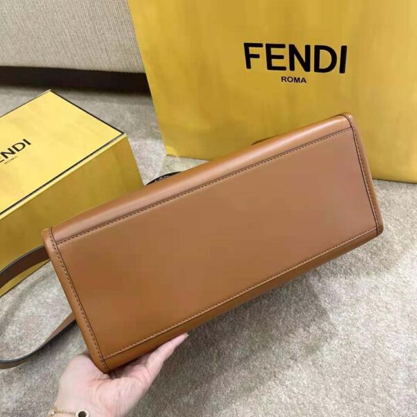 Fendi Women Sunshine Medium Leather Shopperbrown (4)