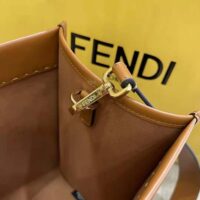 Fendi Women Sunshine Medium Leather Shopperbrown (1)