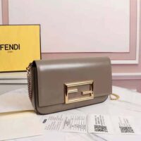 Fendi Women Wallet on Chain with Pouches Leather Mini-Bag-brown (1)