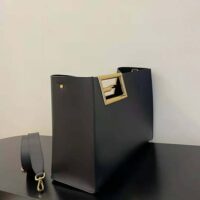 Fendi Women Way Medium Made of Camellia-Colored Leather Bag-black (1)