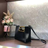 Fendi Women Way Small Made of Camellia-Colored Leather Bag-black (10)