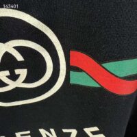 Gucci GG Women Cotton Jersey ‘Gucci Firenze 1921’ T-Shirt Crewneck Oversize Fit (12)