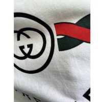 Gucci GG Women Cotton Jersey ‘Gucci Firenze 1921’ White T-Shirt Crewneck Oversize Fit (1)