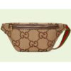 Gucci Unisex Jumbo GG Belt Bag Camel Ebony Canvas Green Red Web