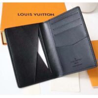 Louis Vuitton LV Unisex Pocket Organizer Wallet Blue Taurillon Cowhide Leather (7)