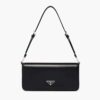 Prada Women Brushed Leather Prada Femme Bag-Black