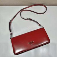 Prada Women Brushed Leather Prada Femme Bag-Red (1)