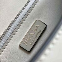 Prada Women Brushed Leather Shoulder Bag-White (1)