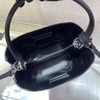 Prada Women Bucket Design Spectrum Leather Bag-black (1)