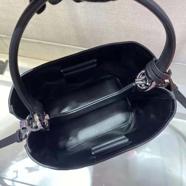 Prada Women Bucket Design Spectrum Leather Bag-black (6)