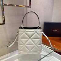 Prada Women Bucket Design Spectrum Leather Bag-white (1)