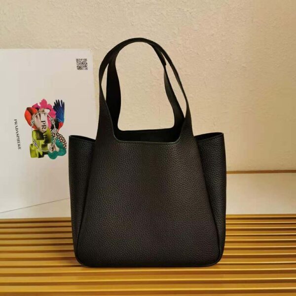 Prada Women Calf Leather Handbag-black (4)