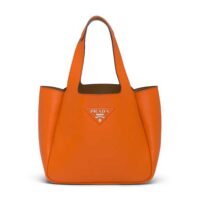 Prada Women Calf Leather Handbag-orange (1)