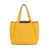 Prada Women Calf Leather Handbag-Yellow