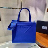 Prada Women Drill Tote Handles Bag-Blue (1)