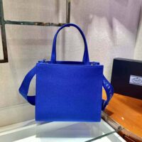 Prada Women Drill Tote Handles Bag-Blue (1)