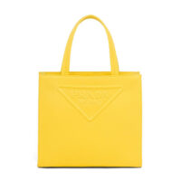 Prada Women Drill Tote Handles Bag-Yellow (1)