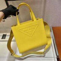 Prada Women Drill Tote Handles Bag-Yellow (1)