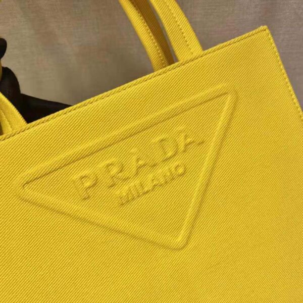 Prada Women Drill Tote Handles Bag-Yellow (8)