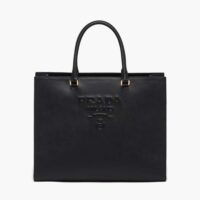 Prada Women Large Saffiano Leather Handbag-Black (1)